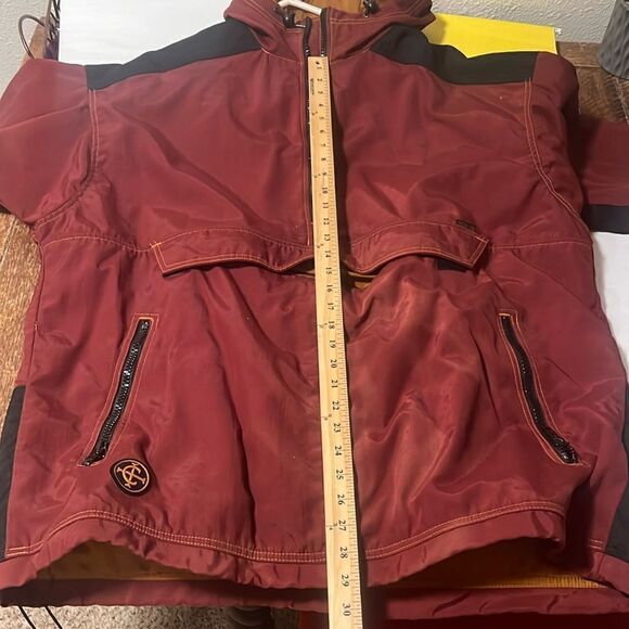 Columbia Convert Quarter Zip Heavy Nylon Hoodie. Tons of Pockets!  Size Large. - Picture 15 of 16